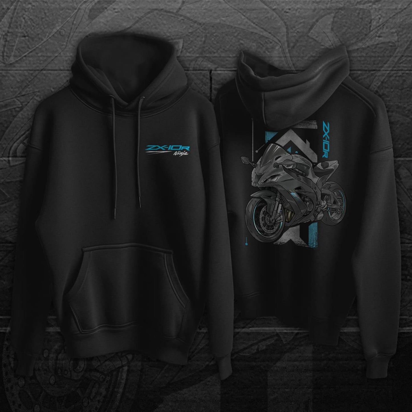 Kawasaki ZX-10R 2019 - 2020 Inspired Hoodie - Motorcycle Sweatshirt for Riders