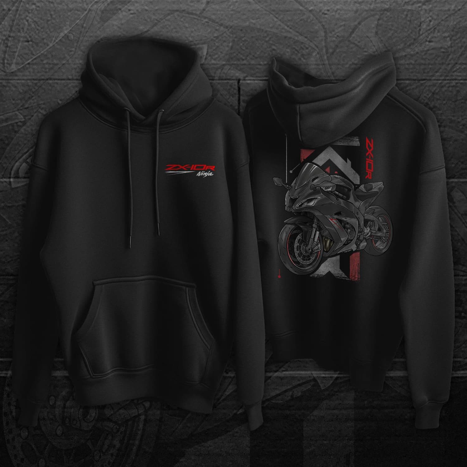 Kawasaki ZX-10R 2019 - 2020 Inspired Hoodie - Motorcycle Sweatshirt for Riders