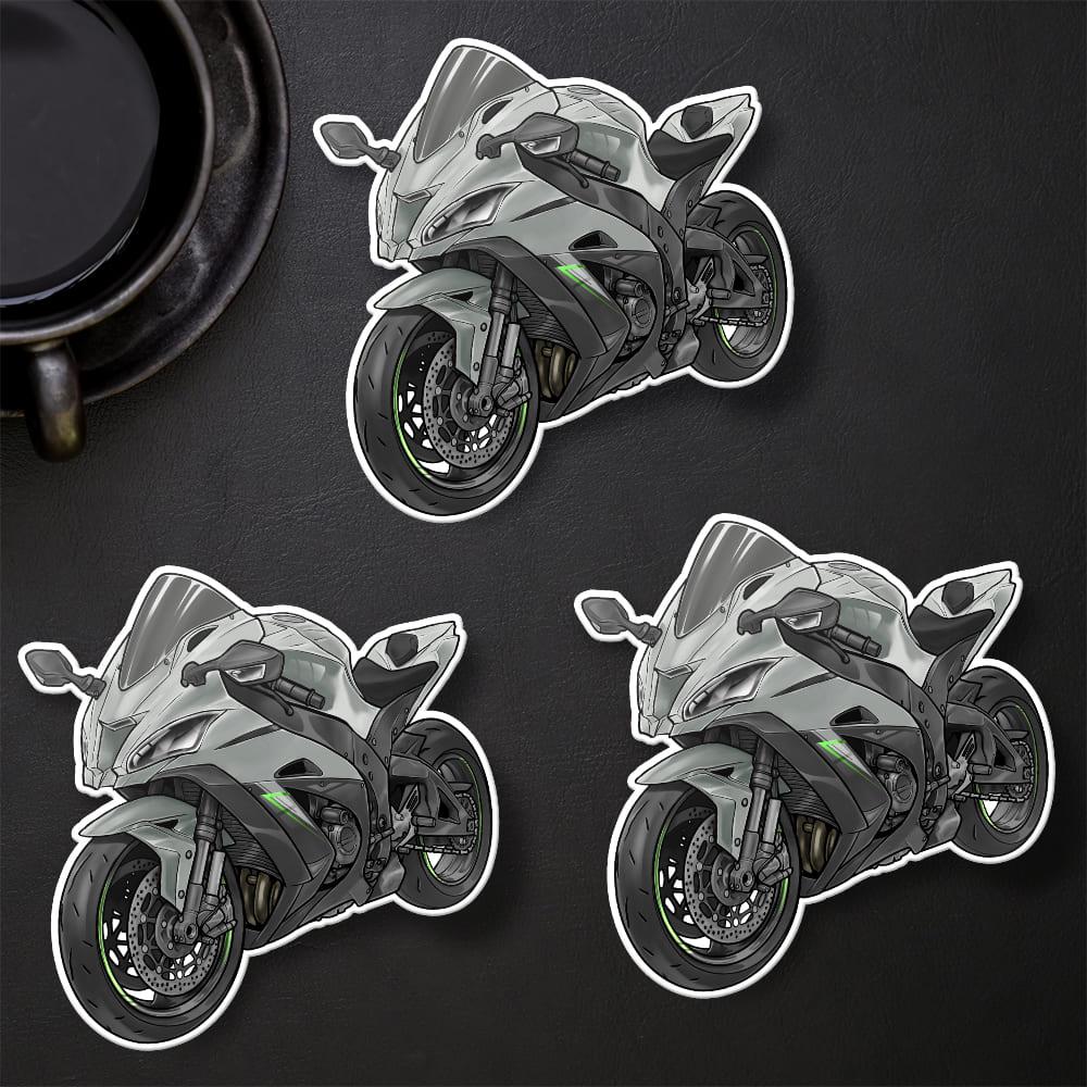 Kawasaki ZX-10R 2016 - 2018 Inspired Stickers - Set of 3 Motorcycle Decals for Riders