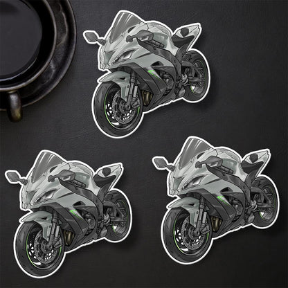 Kawasaki ZX-10R 2016 - 2018 Inspired Stickers - Set of 3 Motorcycle Decals for Riders