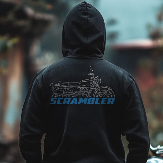 Suzuki TC250 Scrambler 1967 - 1968 Inspired Hoodie - Motorcycle Sweatshirt for Riders