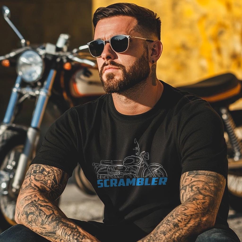 Suzuki TC250 Scrambler 1967 - 1968 Inspired T-Shirt - Motorcycle Tee Shirt for Riders