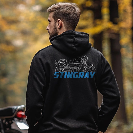 Suzuki TC200 Stingray 1967 - 1969 Inspired Hoodie - Motorcycle Sweatshirt for Riders