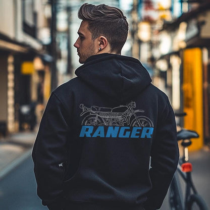 Suzuki TC185 Ranger 1974 - 1977 Inspired Hoodie - Motorcycle Sweatshirt for Riders