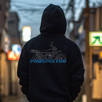 Suzuki TC125 Prospector Inspired Hoodie - Motorcycle Sweatshirt for Riders