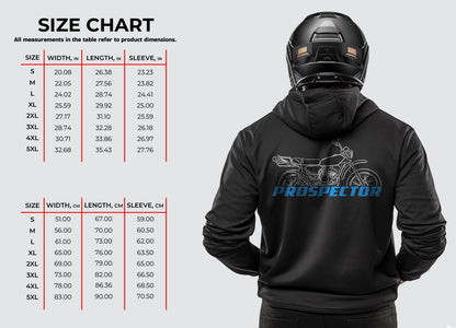 Suzuki TC125 Prospector Inspired Hoodie - Motorcycle Sweatshirt for Riders