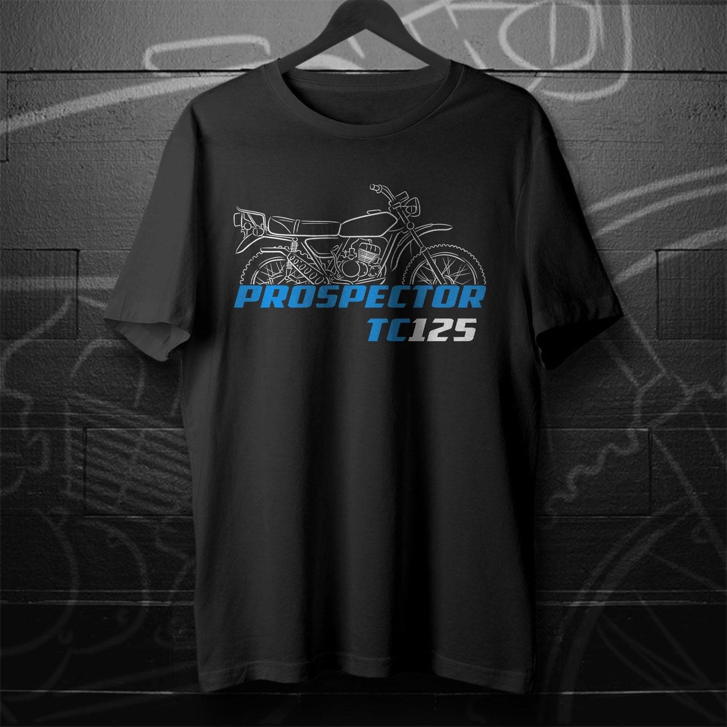 Suzuki TC125 Prospector Inspired T-Shirt - Motorcycle Tee Shirt for Riders