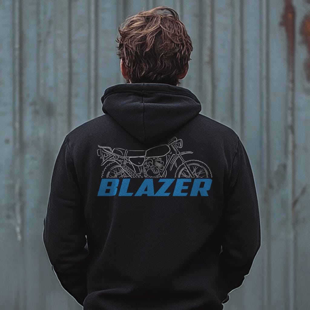 Suzuki TC100K Blazer 1972 - 1977 Inspired Hoodie - Motorcycle Sweatshirt for Riders