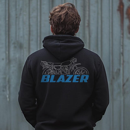 Suzuki TC100K Blazer 1972 - 1977 Inspired Hoodie - Motorcycle Sweatshirt for Riders