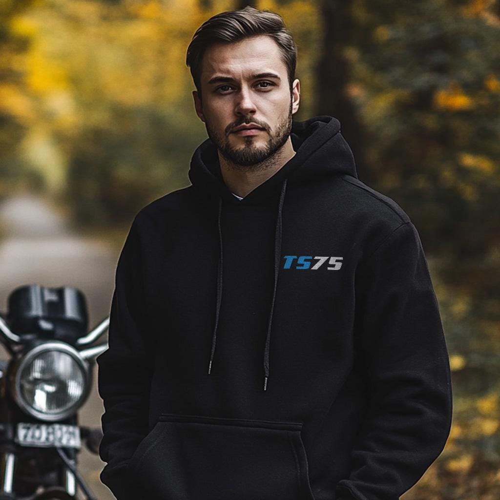 Suzuki TS75 1975 - 1977 Inspired Hoodie - Motorcycle Sweatshirt for Riders