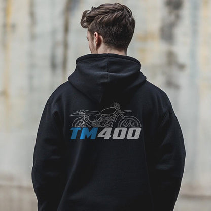 Suzuki TM400 1971 - 1975 Inspired Hoodie - Motorcycle Sweatshirt for Riders