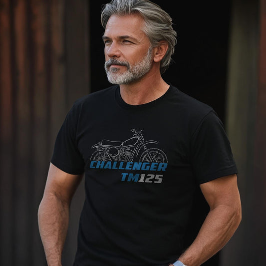 Suzuki TM125 Challenger 1973 - 1976 Inspired T-Shirt - Motorcycle Tee Shirt for Riders