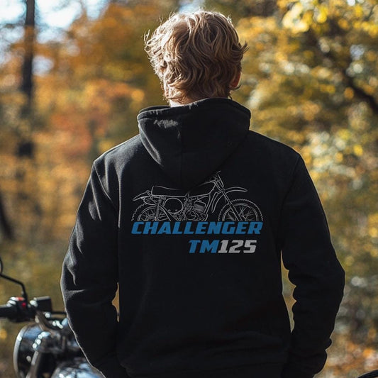 Suzuki TM125 Challenger 1973 - 1976 Inspired Hoodie - Motorcycle Sweatshirt for Riders