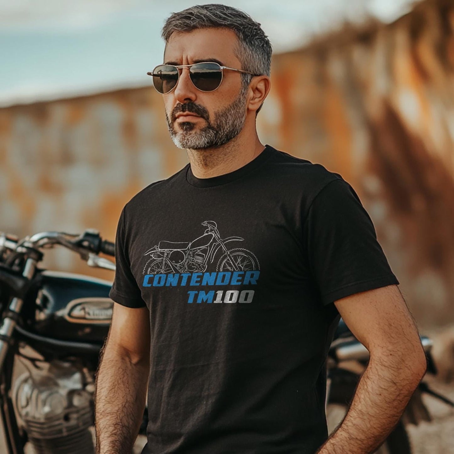 Suzuki TM100 Contender 1973 - 1976 Inspired T-Shirt - Motorcycle Tee Shirt for Riders