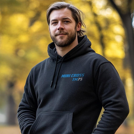 Suzuki TM75 Mini Cross 1974 - 1976 Inspired Hoodie - Motorcycle Sweatshirt for Riders