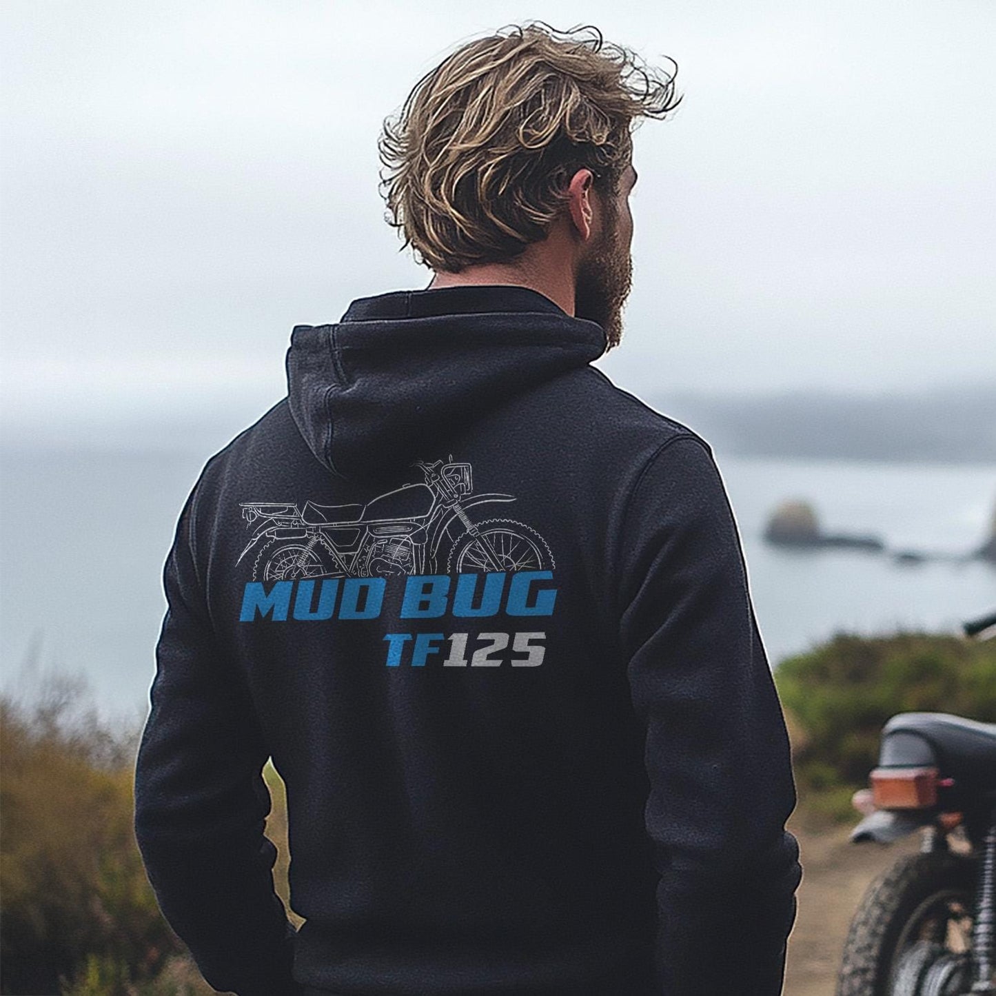 Suzuki TF125 Mud Bug 1977 - 2020 Inspired Hoodie - Motorcycle Sweatshirt for Riders