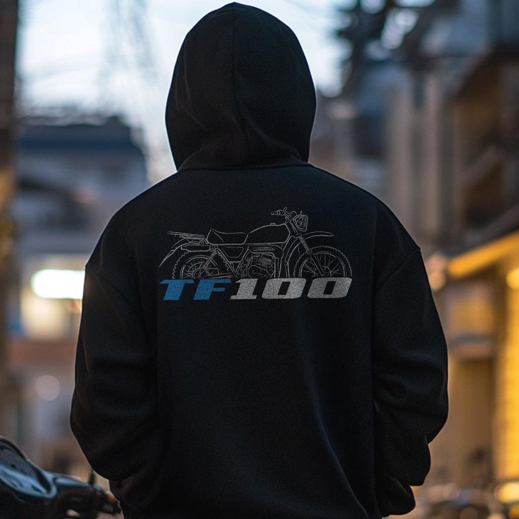 Suzuki TF100 1978 - 1981 Inspired Hoodie - Motorcycle Sweatshirt for Riders
