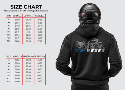 Suzuki TF100 1978 - 1981 Inspired Hoodie - Motorcycle Sweatshirt for Riders