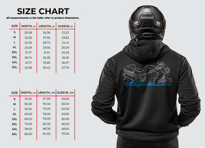Suzuki GSX1300R Hayabusa Inspired Hoodie - Motorcycle Sweatshirt for Riders
