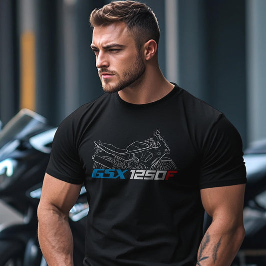 Suzuki GSX1250 F & FA Inspired T-Shirt - Motorcycle Tee Shirt for Riders