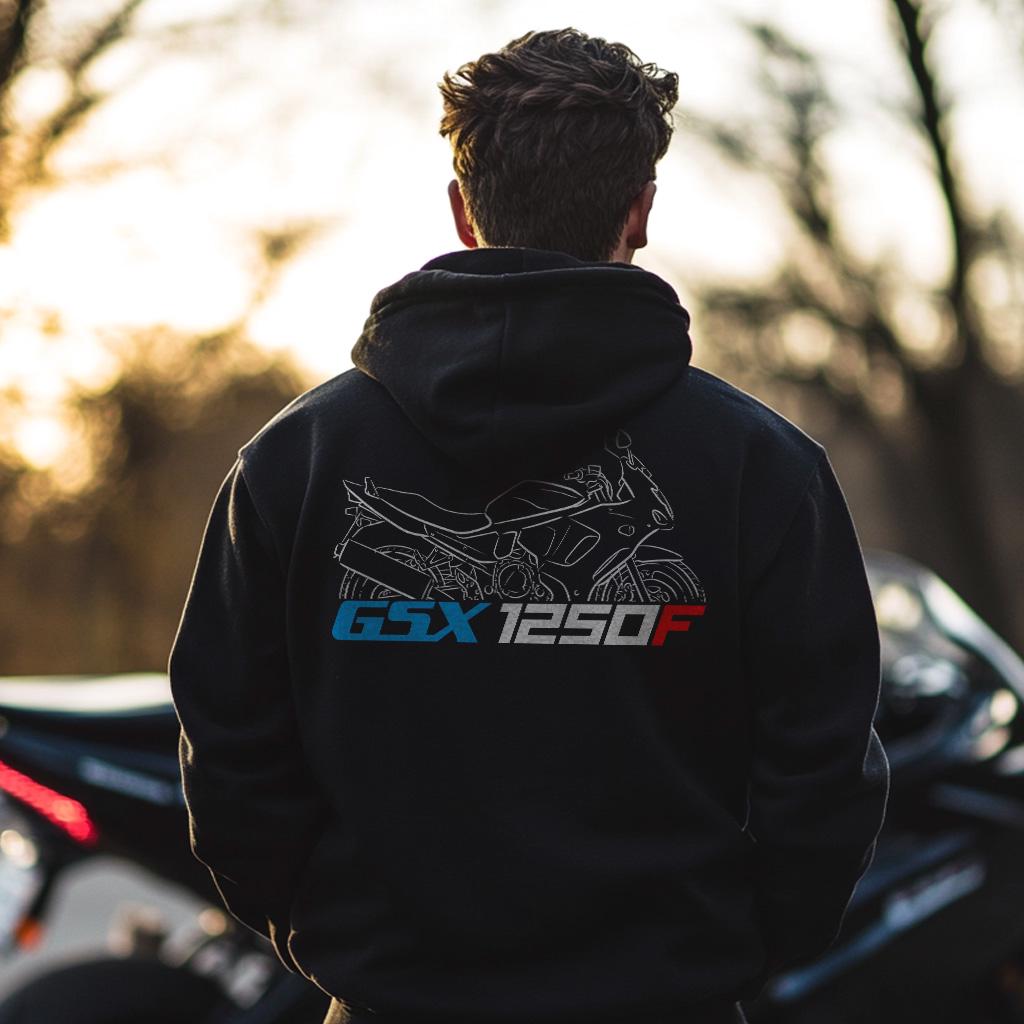 Suzuki GSX1250 F & FA Inspired Hoodie - Motorcycle Sweatshirt for Riders