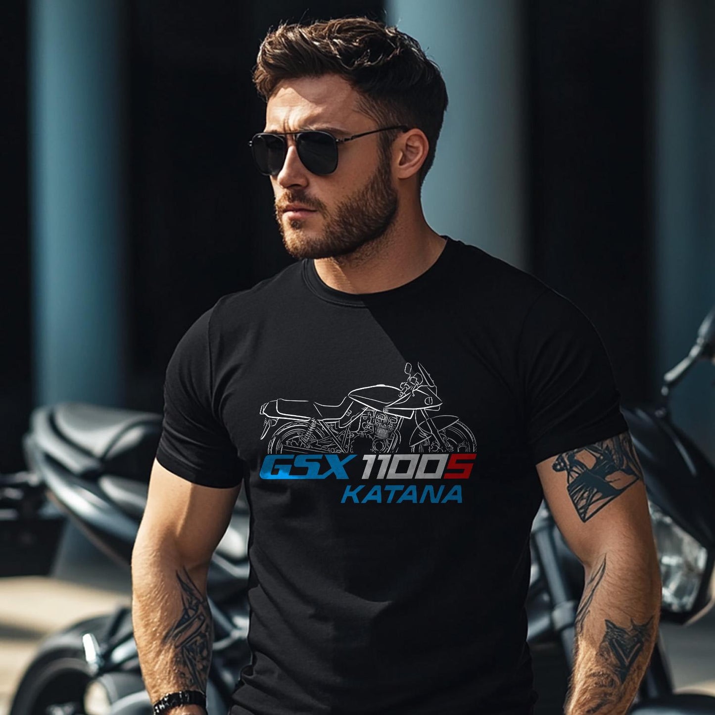Suzuki GSX1100S Katana Inspired T-Shirt - Motorcycle Tee Shirt for Riders