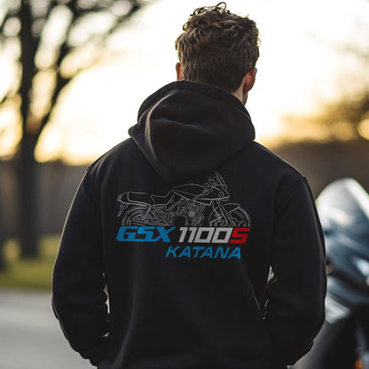 Suzuki GSX1100S Katana Inspired Hoodie - Motorcycle Sweatshirt for Riders