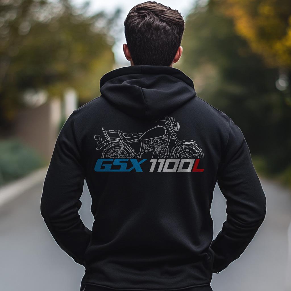 Suzuki GSX1100L Inspired Hoodie - Motorcycle Sweatshirt for Riders