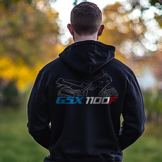 Suzuki GSX1100F Inspired Hoodie - Motorcycle Sweatshirt for Riders