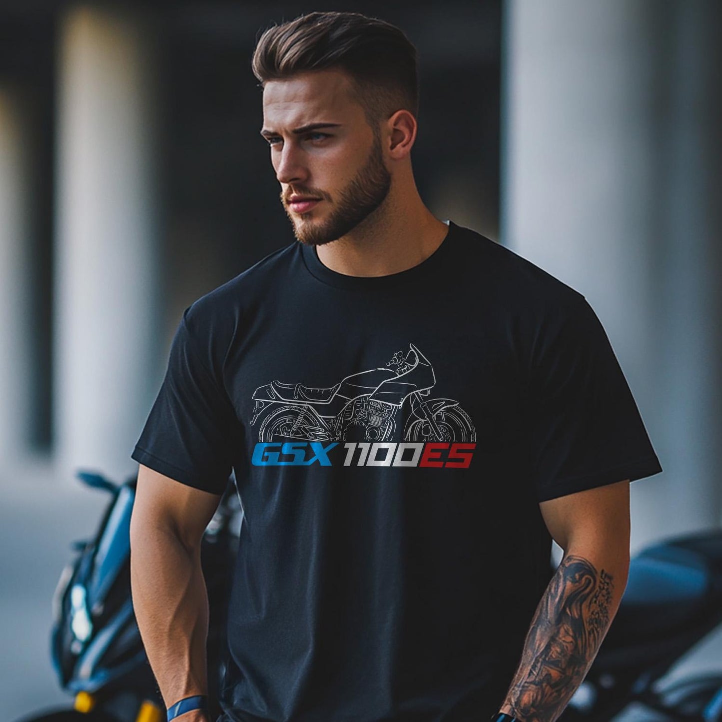 Suzuki GSX1100ES Inspired T-Shirt - Motorcycle Tee Shirt for Riders