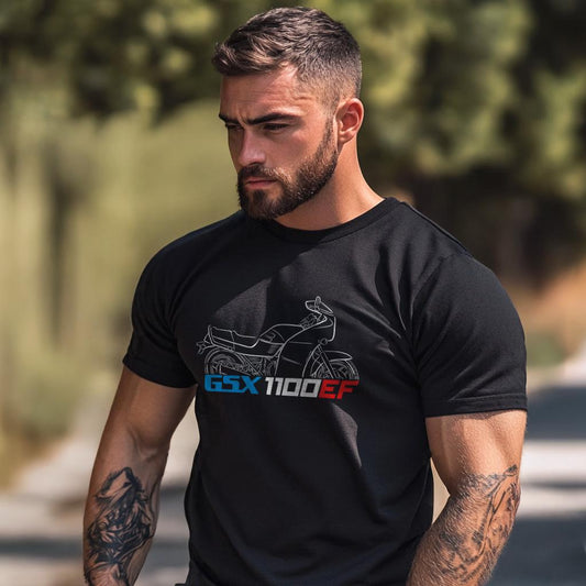 Suzuki GSX1100EF Inspired T-Shirt - Motorcycle Tee Shirt for Riders