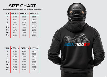 Suzuki GSX1100ES Inspired Hoodie - Motorcycle Sweatshirt for Riders