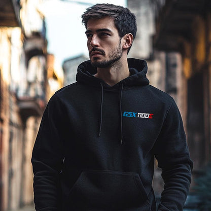 Suzuki GSX1100E Inspired Hoodie - Motorcycle Sweatshirt for Riders