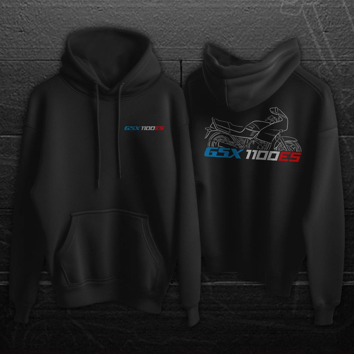 Suzuki GSX1100ES Inspired Hoodie - Motorcycle Sweatshirt for Riders