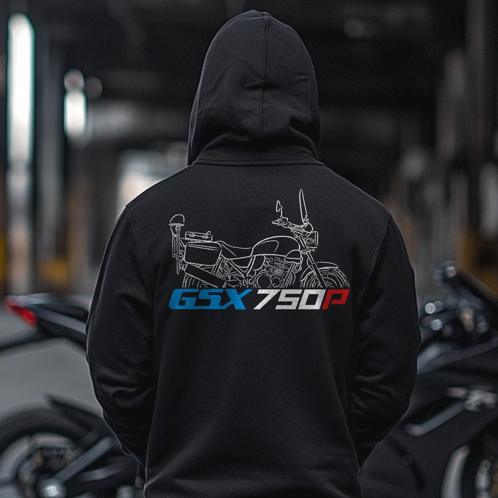 Suzuki GSX750P Inspired Hoodie - Motorcycle Sweatshirt for Riders