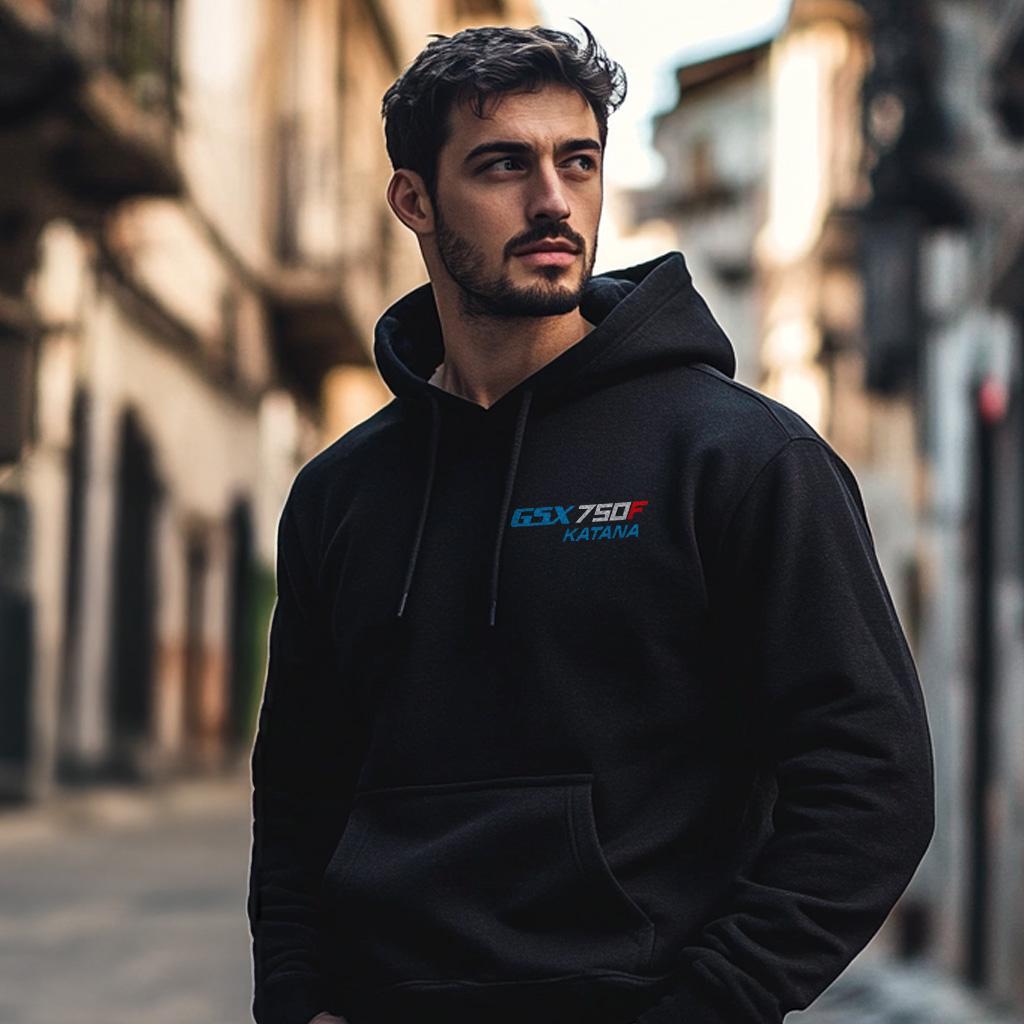Suzuki GSX750F Katana Inspired Hoodie - Motorcycle Sweatshirt for Riders