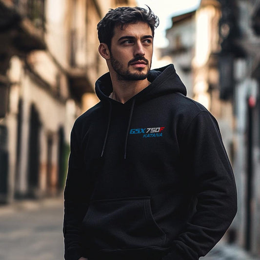 Suzuki GSX750F Katana Inspired Hoodie - Motorcycle Sweatshirt for Riders