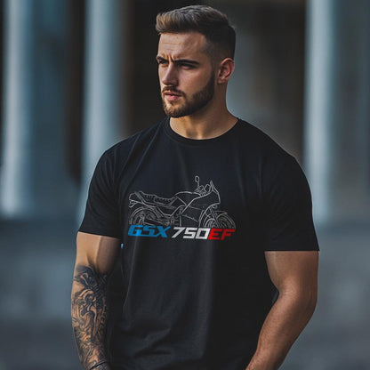 Suzuki GSX750EF Inspired T-Shirt - Motorcycle Tee Shirt for Riders