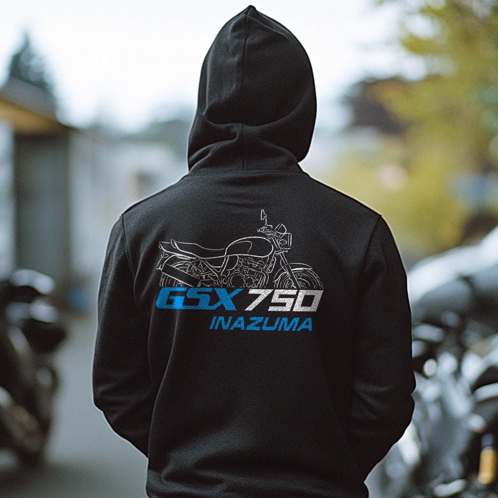 Suzuki GSX 750 Inazuma Inspired Hoodie - Motorcycle Sweatshirt for Riders