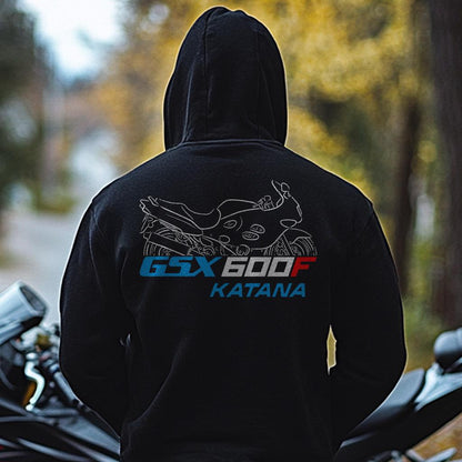 Suzuki GSX 600F Katana Inspired Hoodie - Motorcycle Sweatshirt for Riders