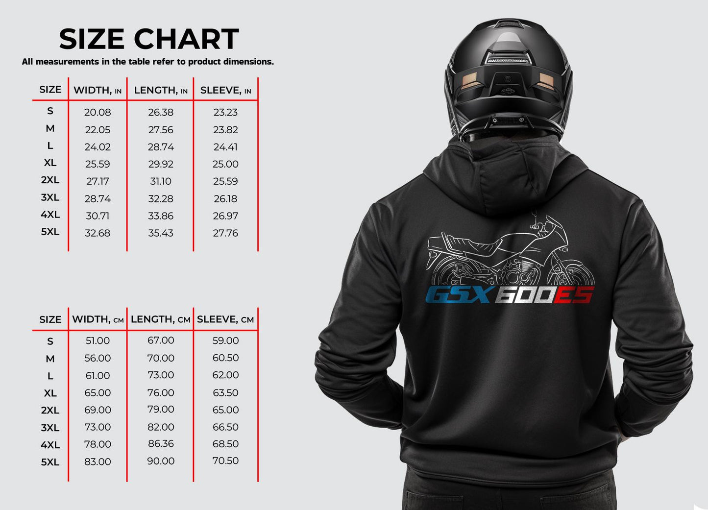 Suzuki GSX600ES 1987 Inspired Hoodie - Motorcycle Sweatshirt for Riders