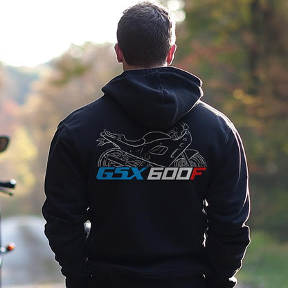 Suzuki GSX 600F Inspired Hoodie - Motorcycle Sweatshirt for Riders