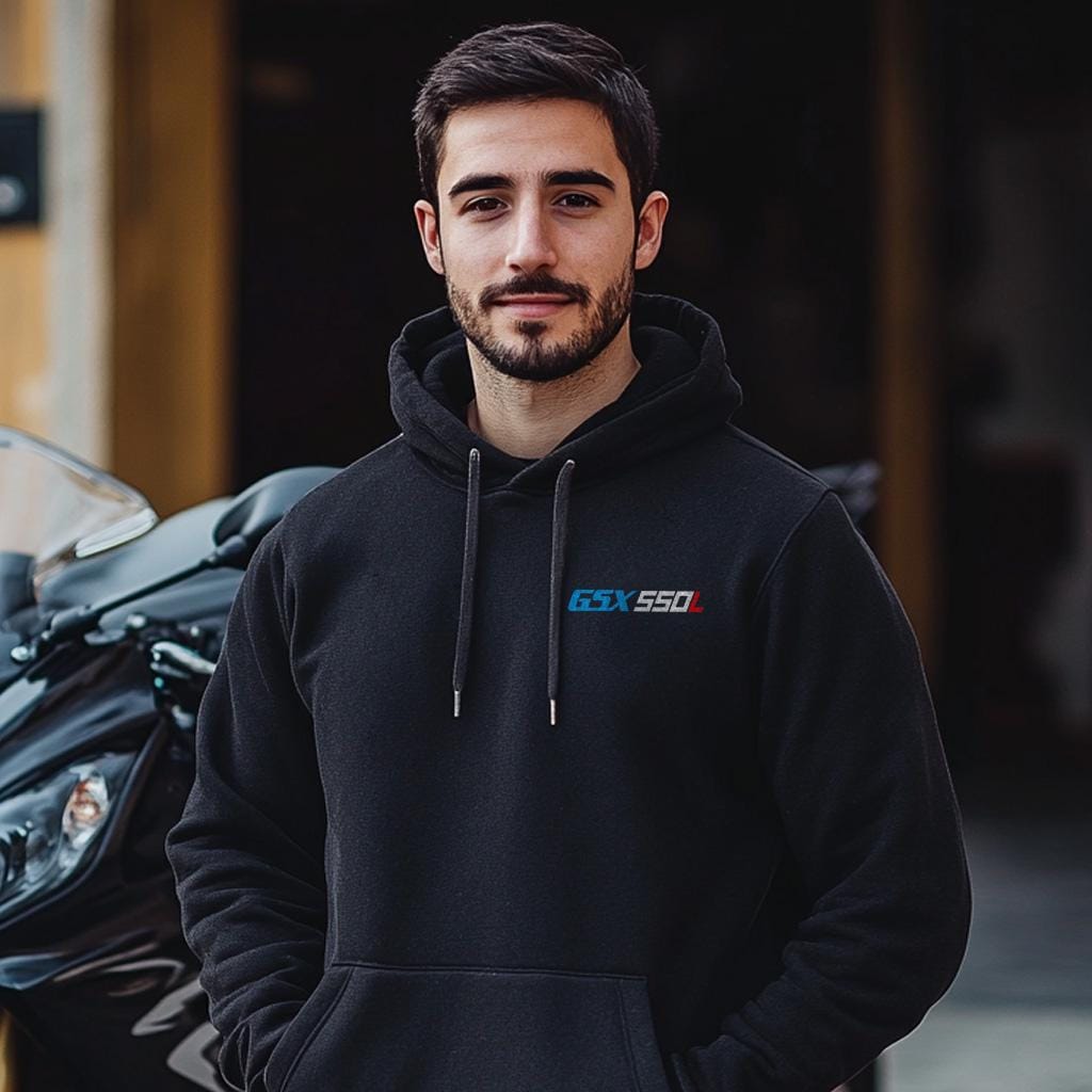 Suzuki GSX550L Inspired Hoodie - Motorcycle Sweatshirt for Riders
