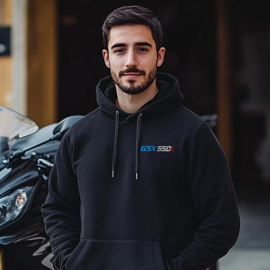 Suzuki GSX550L Inspired Hoodie - Motorcycle Sweatshirt for Riders