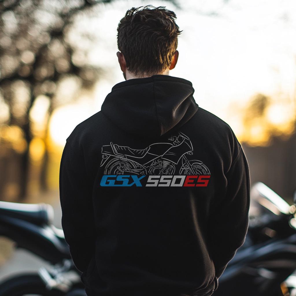 Suzuki GSX 550ES Inspired Hoodie - Motorcycle Sweatshirt for Riders