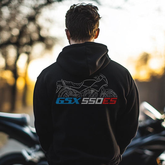Suzuki GSX 550ES Inspired Hoodie - Motorcycle Sweatshirt for Riders