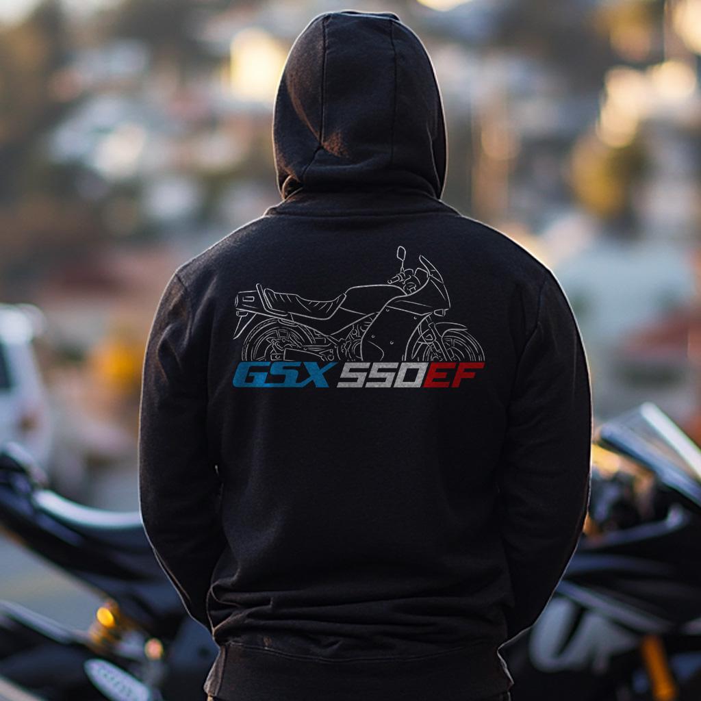 Suzuki GSX 550EF Inspired Hoodie - Motorcycle Sweatshirt for Riders