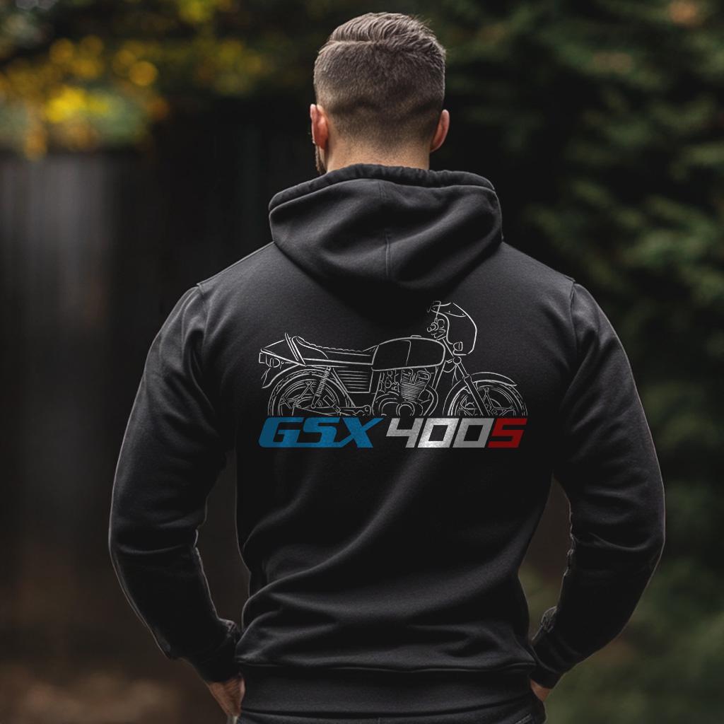 Suzuki GSX400S Inspired Hoodie - Motorcycle Sweatshirt for Riders