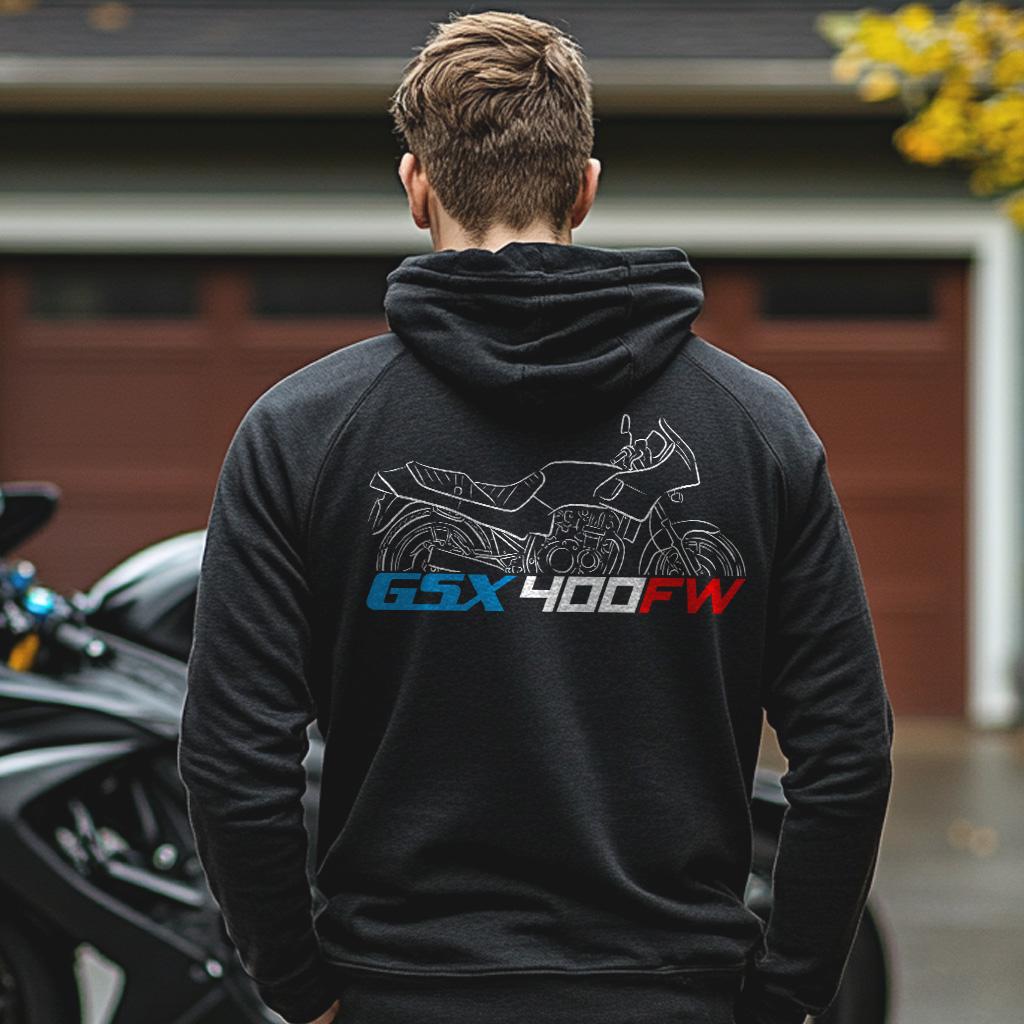 Suzuki GSX400 FW & FWS Inspired Hoodie - Motorcycle Sweatshirt for Riders