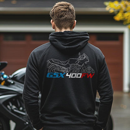 Suzuki GSX400 FW & FWS Inspired Hoodie - Motorcycle Sweatshirt for Riders